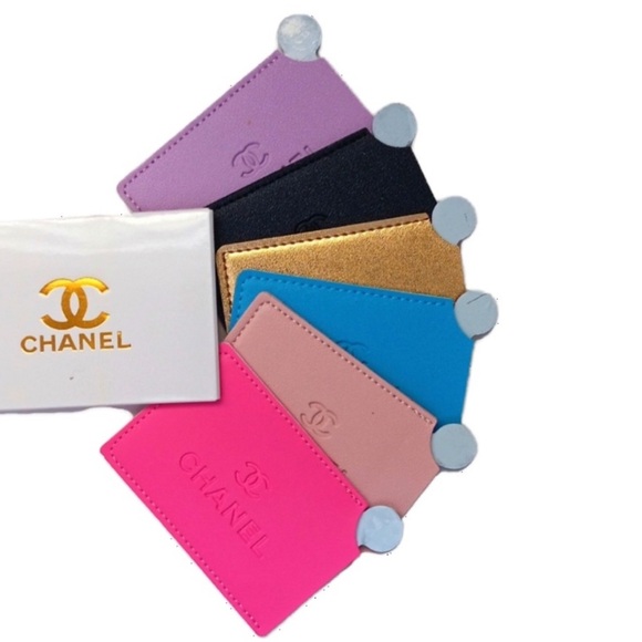 Cc LOGO mirror pocket/ stainless steel / card holder Chanel precision - Picture 2 of 5